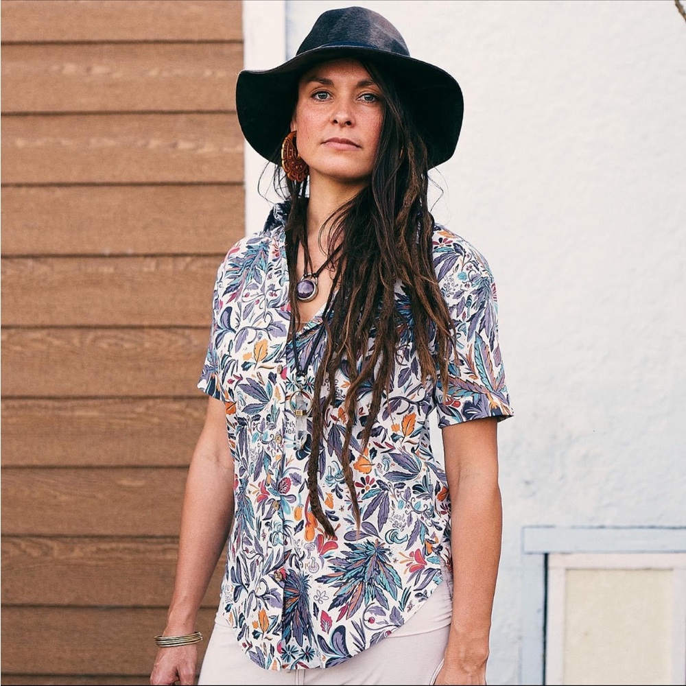 Mary Jane Floral Heal Earth Love Your Soil Shirt Sun Earth ital Cannabis Flower